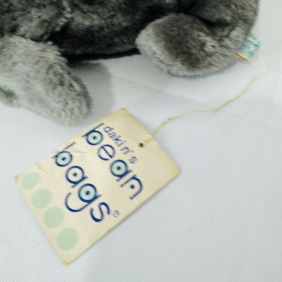 VTG 1978 Dakin Bean Bags Gray Finnegan Seal Sea Ocean 10" Plush #28-3410 - Picture 10 of 10